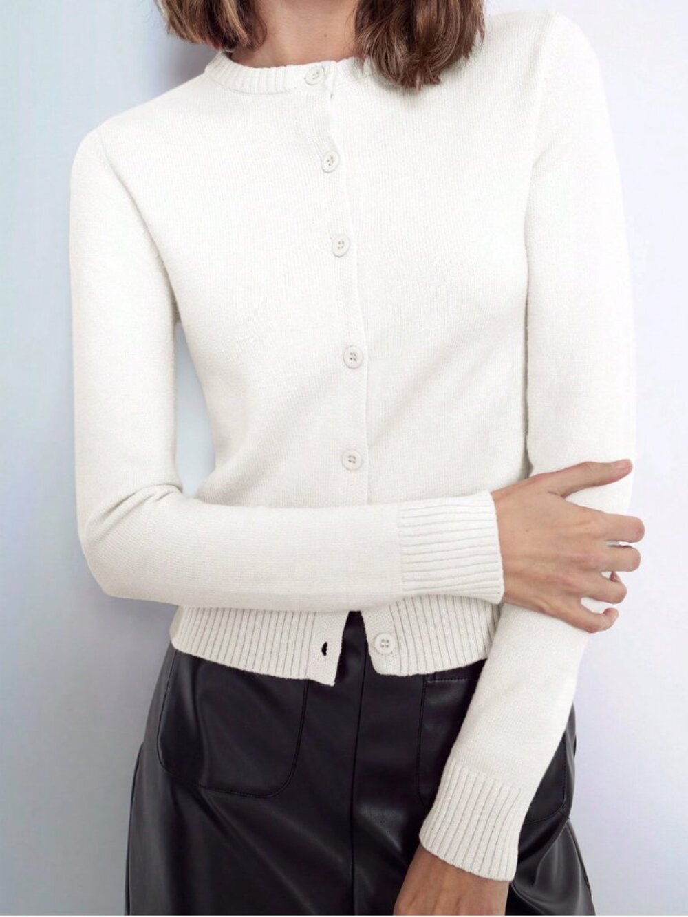 Cream cardigan